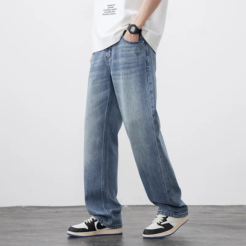 FAIRWHALE Jeans Unisex Denim Blue-4