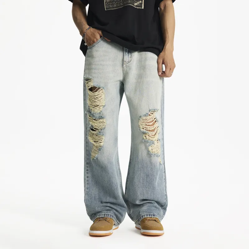 FAIRWHALE Jeans Unisex Light Blue-4