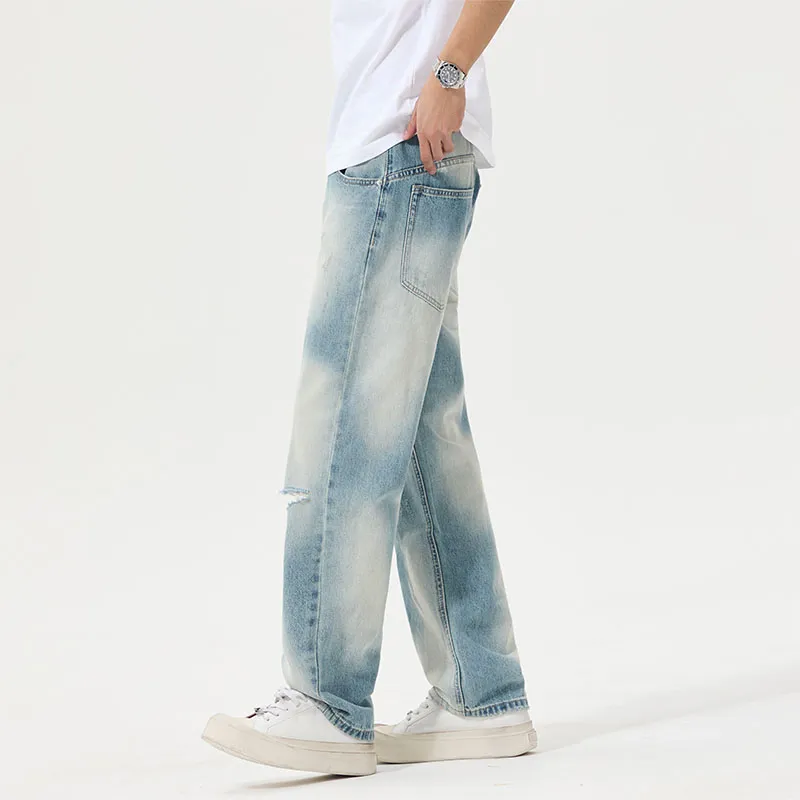 FAIRWHALE Jeans Unisex Light Blue-3