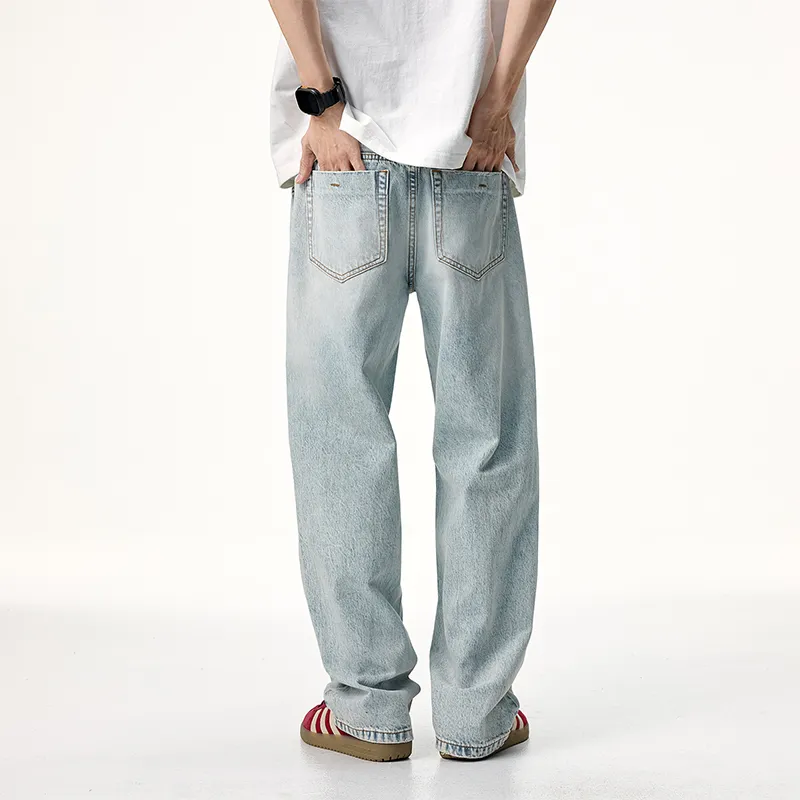 FAIRWHALE Jeans Unisex Light Blue-6