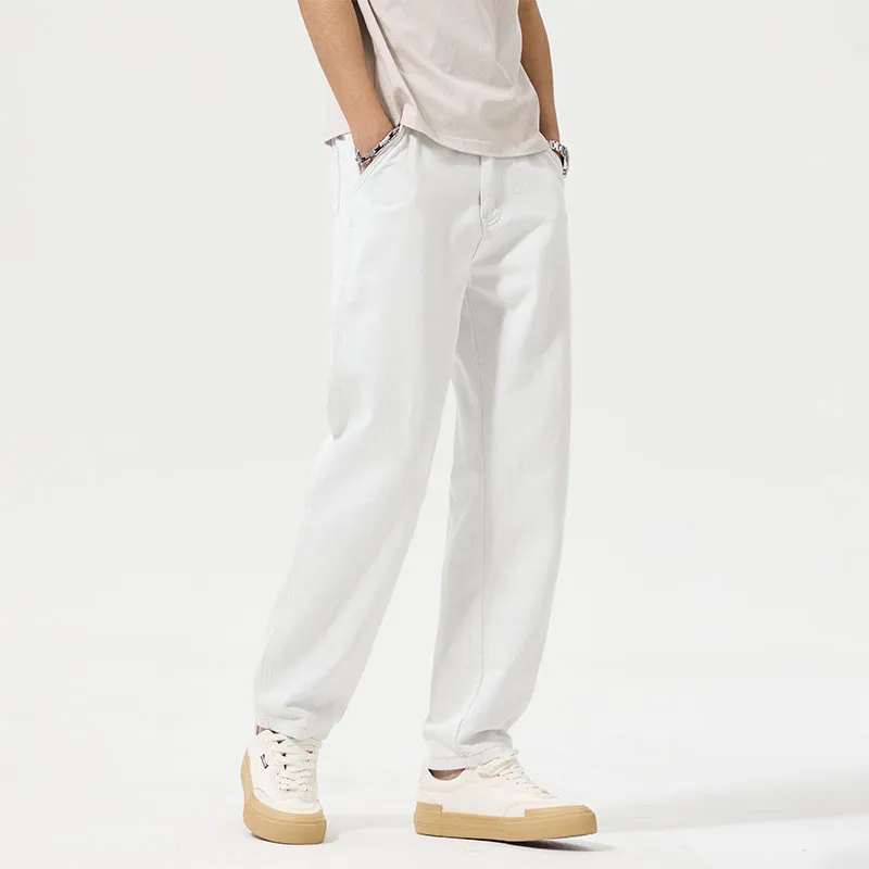 FAIRWHALE Jeans Unisex White-5