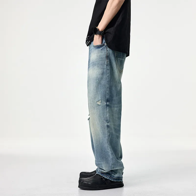FAIRWHALE Jeans Unisex Denim Blue-7