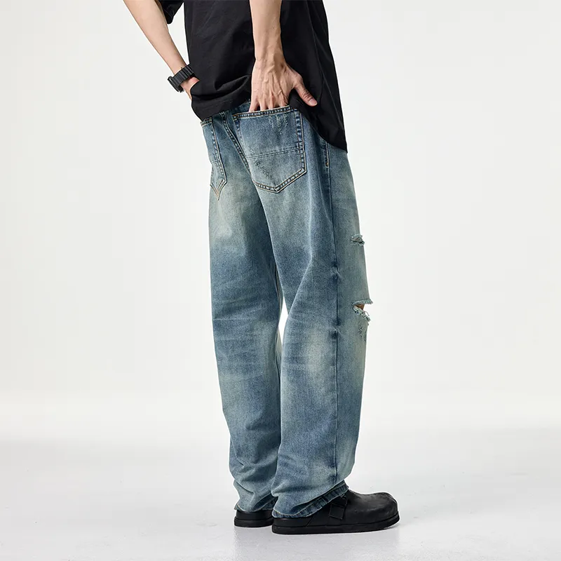 FAIRWHALE Jeans Unisex Denim Blue-5