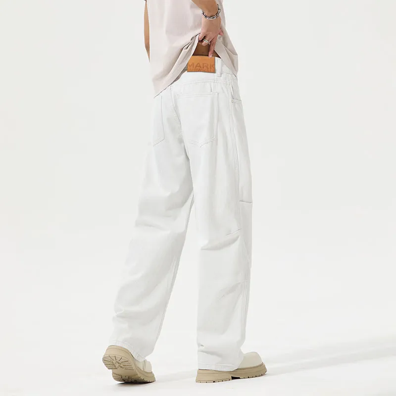 FAIRWHALE Jeans Unisex White-5
