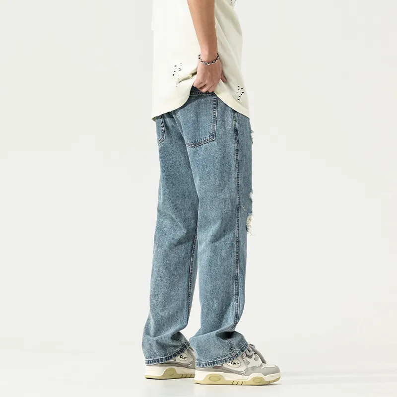 FAIRWHALE Jeans Unisex Denim Blue-7