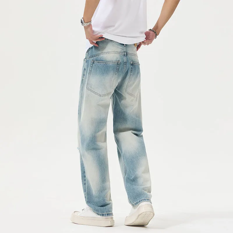 FAIRWHALE Jeans Unisex Light Blue-4