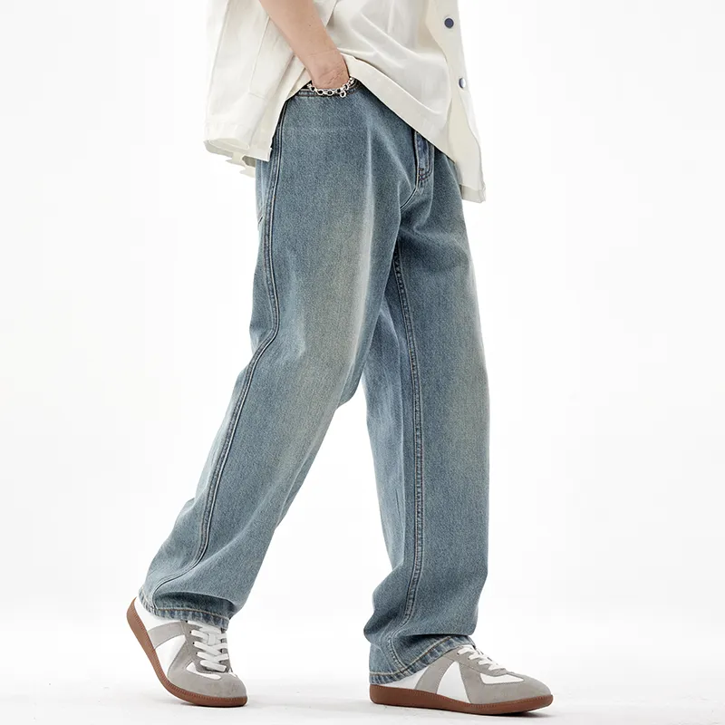 FAIRWHALE Jeans Unisex Light Blue-6