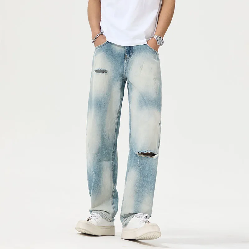 FAIRWHALE Jeans Unisex Light Blue-2
