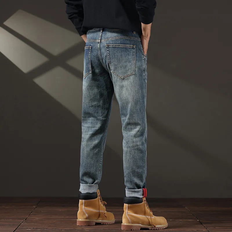 FAIRWHALE Jeans Unisex Denim Blue-4