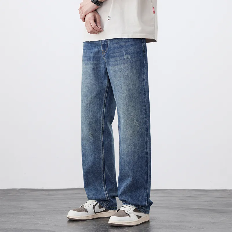 FAIRWHALE Jeans Unisex Denim Blue-4