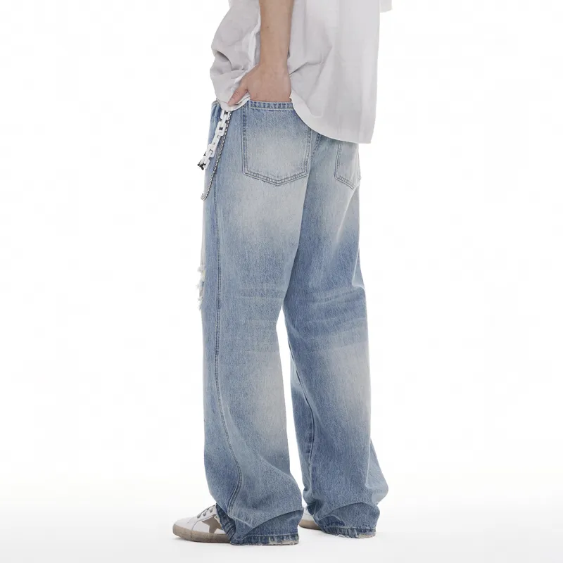 FAIRWHALE Jeans Unisex Light Blue-6
