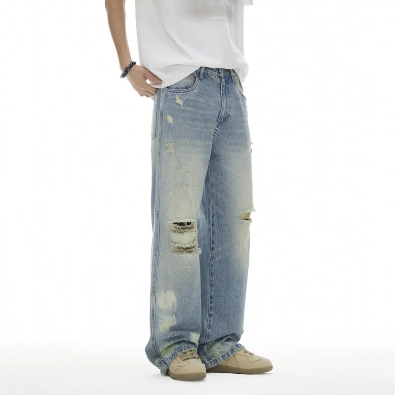 FAIRWHALE Jeans Unisex Light Blue-4