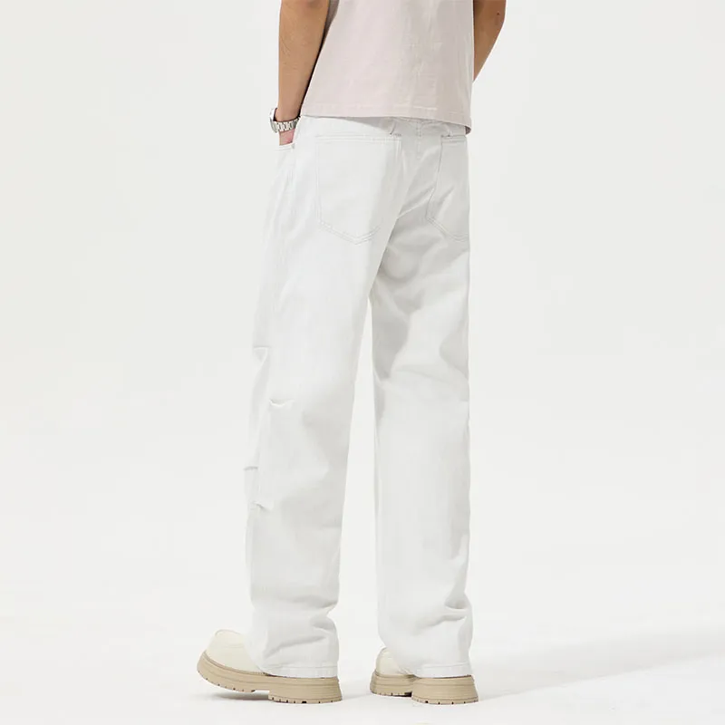 FAIRWHALE Jeans Unisex White-4