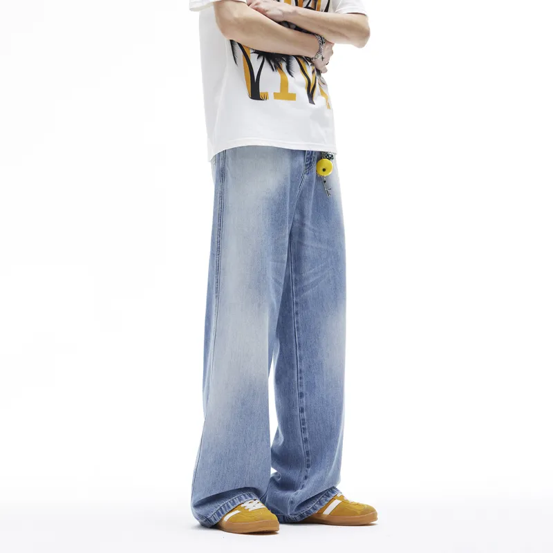 FAIRWHALE Jeans Unisex Blue White-5