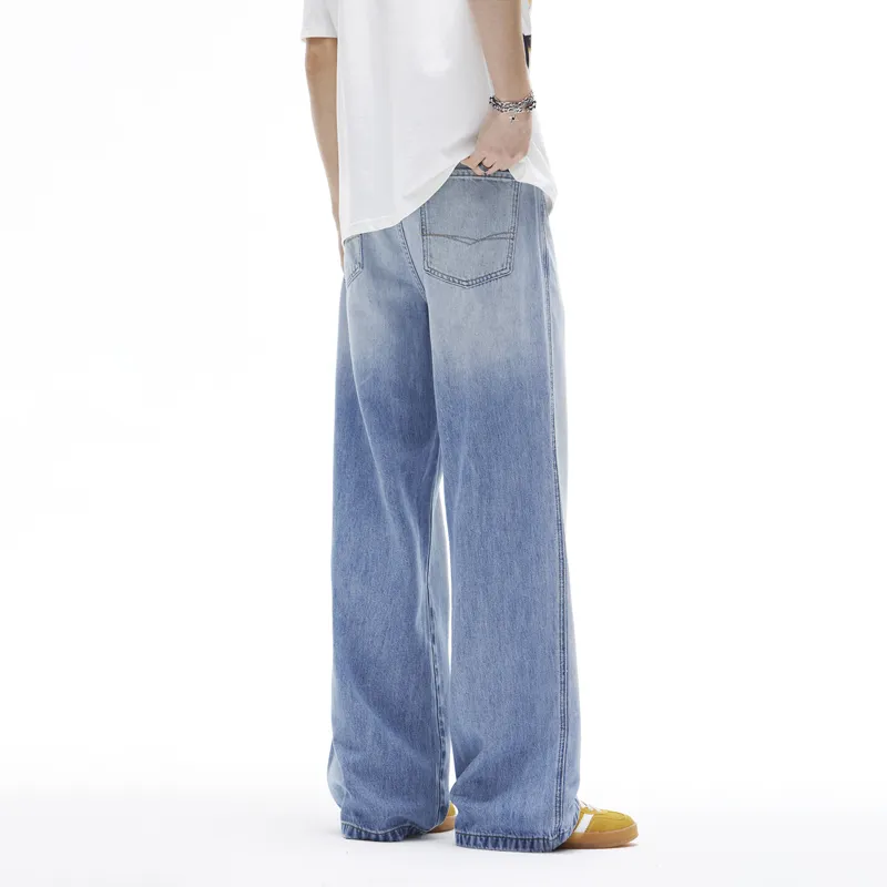 FAIRWHALE Jeans Unisex Blue White-7