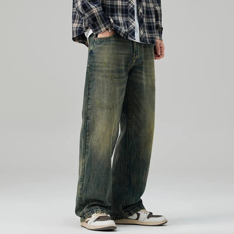 FAIRWHALE Jeans Unisex Denim Blue-4