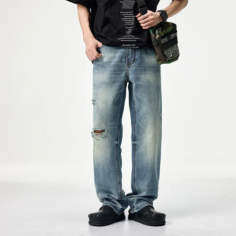 FAIRWHALE Jeans Unisex Denim Blue-2