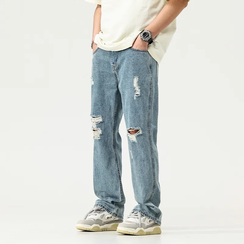 FAIRWHALE Jeans Unisex Denim Blue-4
