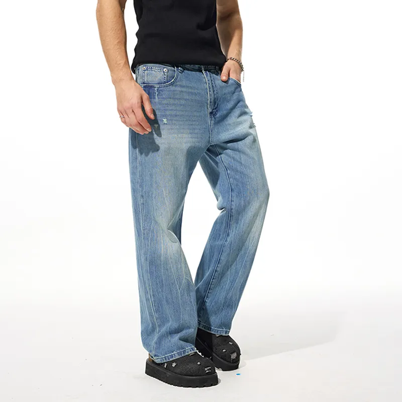 FAIRWHALE Jeans Unisex Denim Blue-7