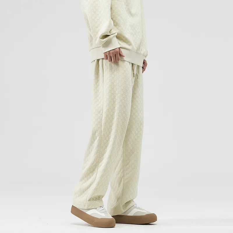 FAIRWHALE Casual Pants Unisex Khaki-5