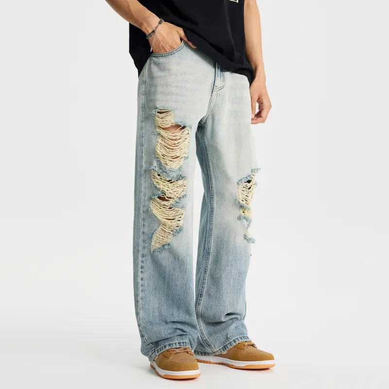 FAIRWHALE Jeans Unisex Light Blue-3