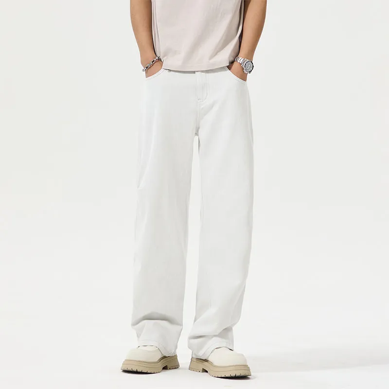 FAIRWHALE Jeans Unisex White-3