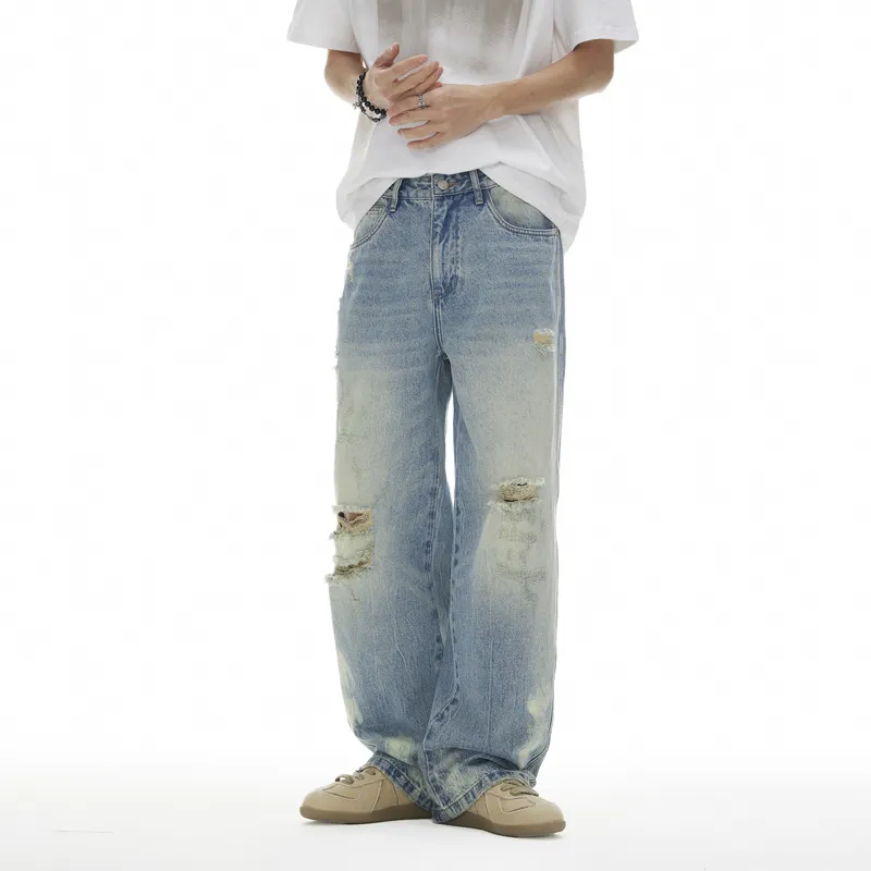 FAIRWHALE Jeans Unisex Light Blue-3