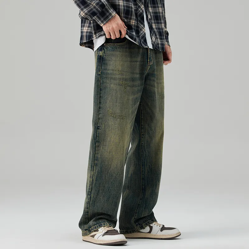 FAIRWHALE Jeans Unisex Denim Blue-5