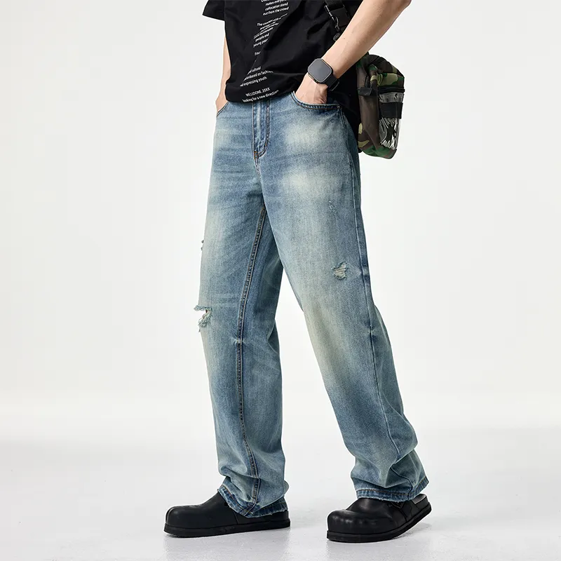 FAIRWHALE Jeans Unisex Denim Blue-3