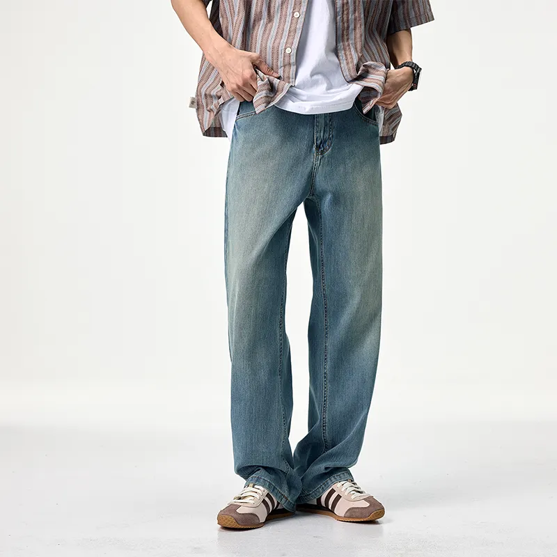 FAIRWHALE Jeans Unisex Light Blue-6