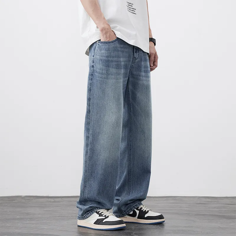 FAIRWHALE Jeans Unisex Denim Blue-5