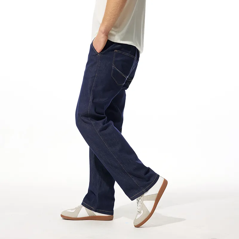 FAIRWHALE Jeans Unisex Navy Blue-6