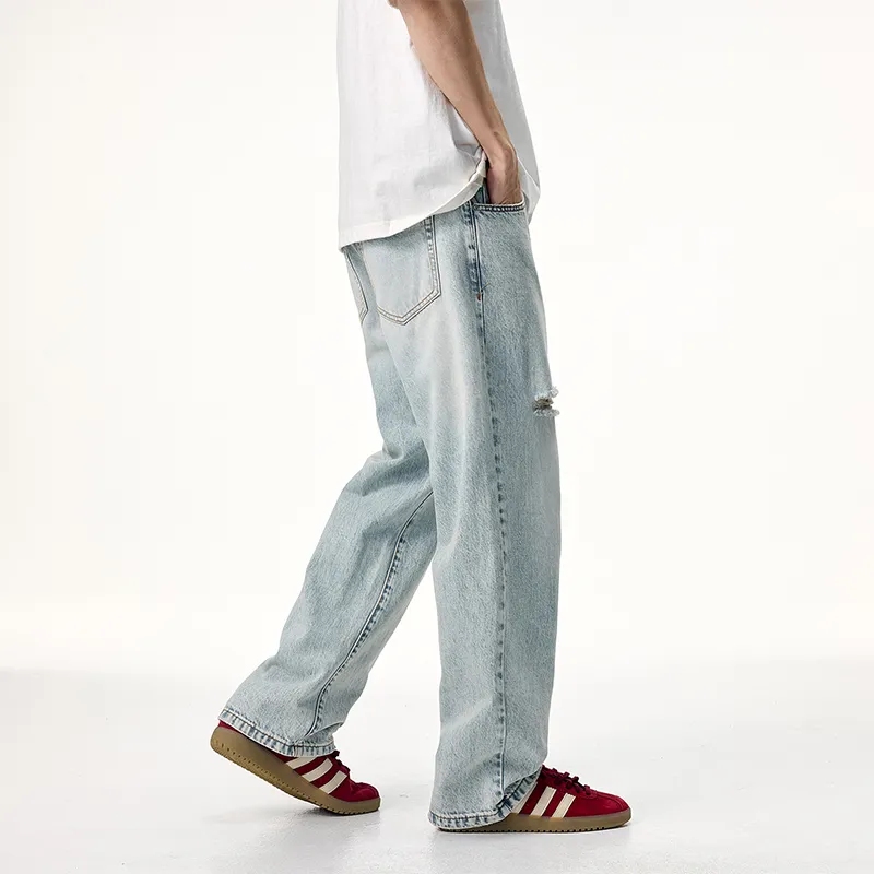 FAIRWHALE Jeans Unisex Light Blue-7