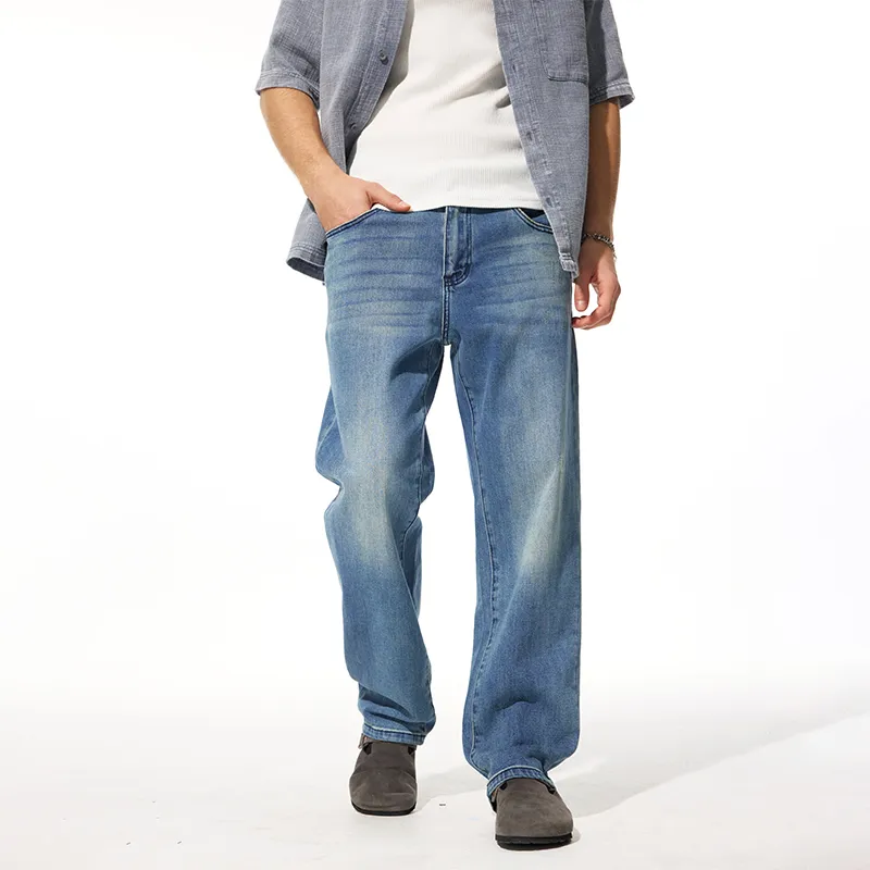 FAIRWHALE Jeans Unisex Vintage Blue-6