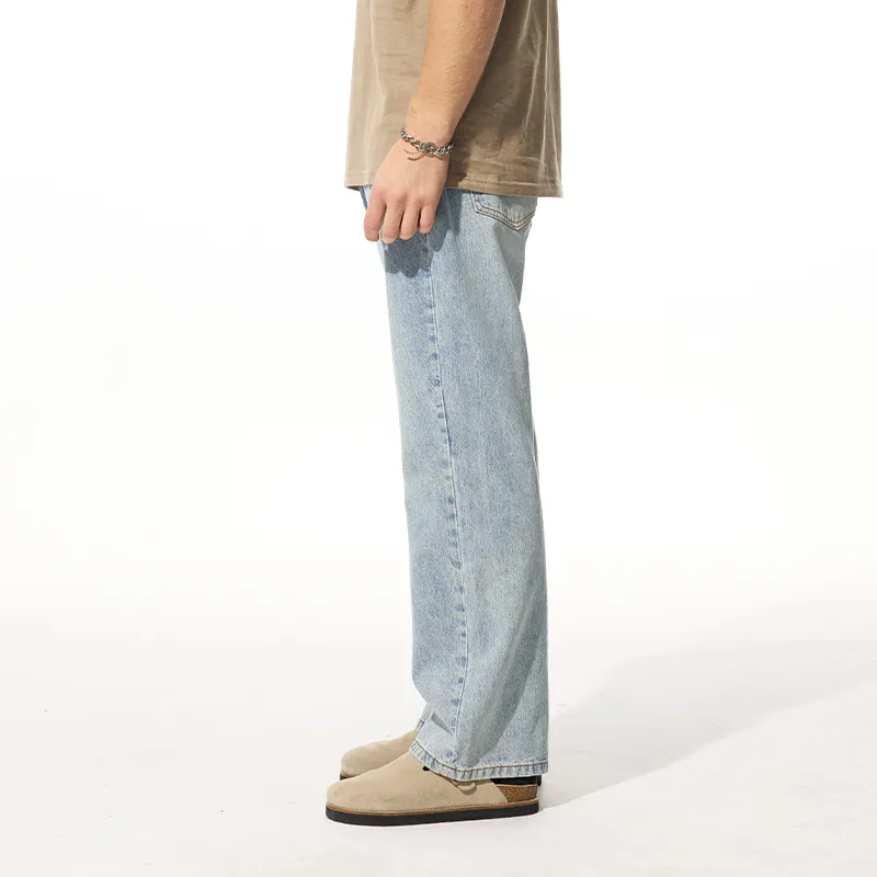 FAIRWHALE Jeans Unisex Light Blue-5