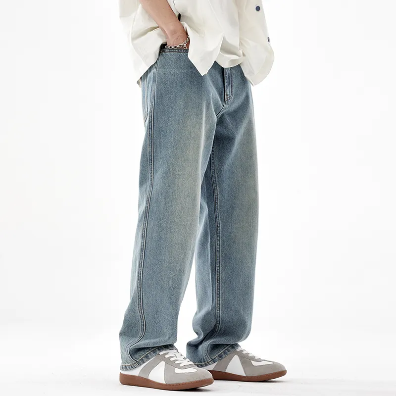 FAIRWHALE Jeans Unisex Light Blue-5