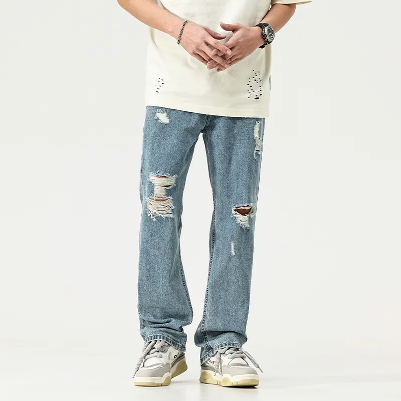 FAIRWHALE Jeans Unisex Denim Blue-3