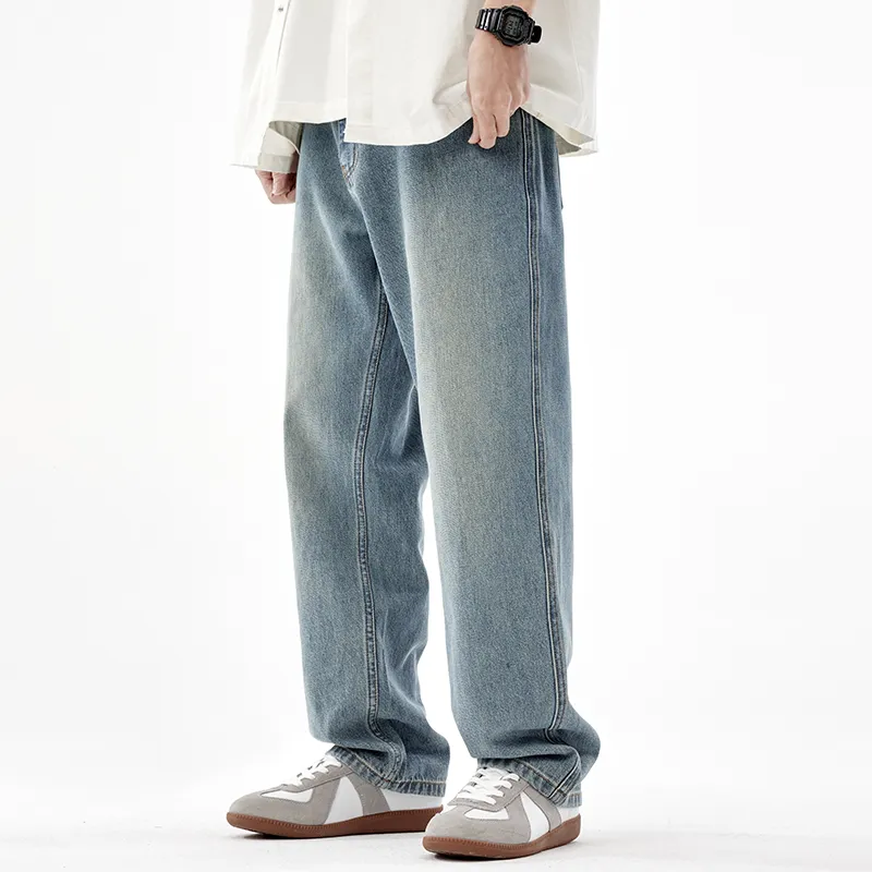 FAIRWHALE Jeans Unisex Light Blue-3