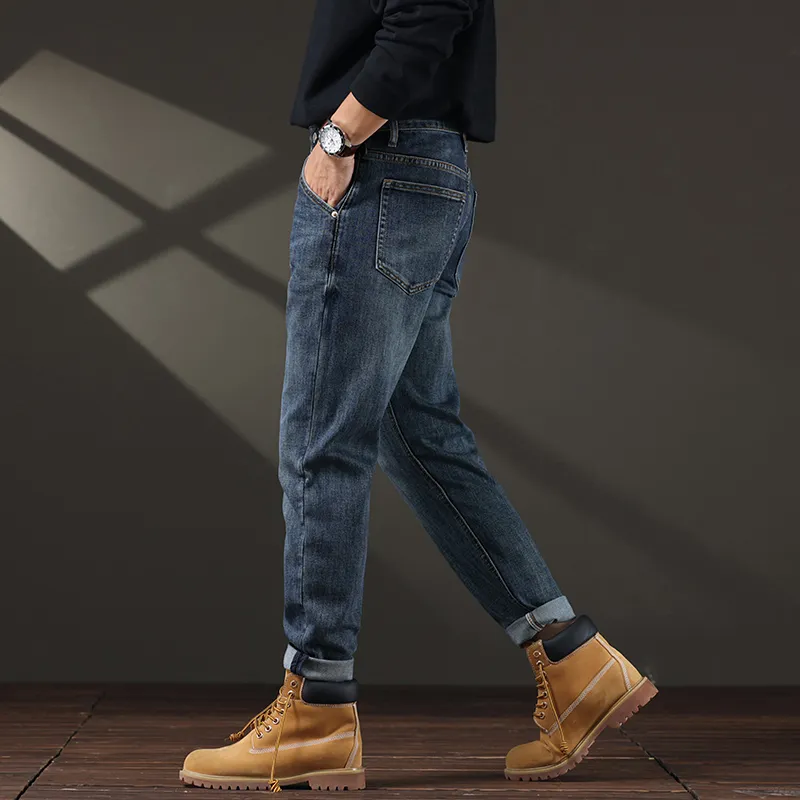 FAIRWHALE Jeans Unisex Denim Blue-5