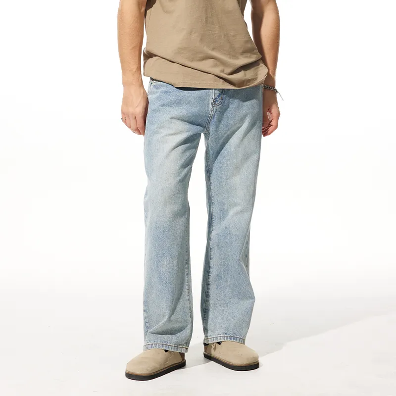 FAIRWHALE Jeans Unisex Light Blue-4
