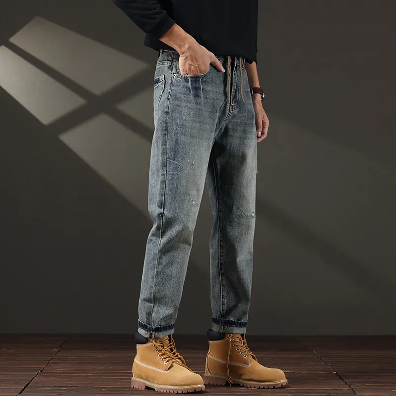 FAIRWHALE Jeans Unisex Light Blue-5