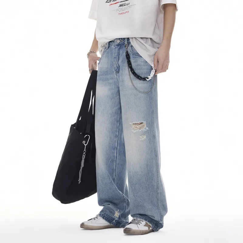 FAIRWHALE Jeans Unisex Light Blue-7