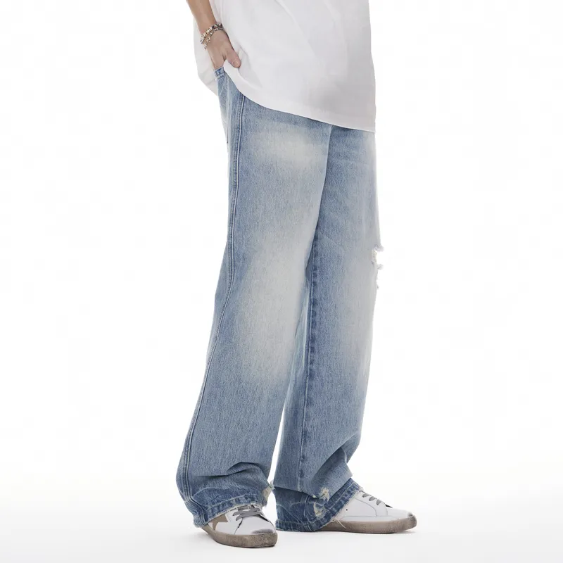 FAIRWHALE Jeans Unisex Light Blue-4