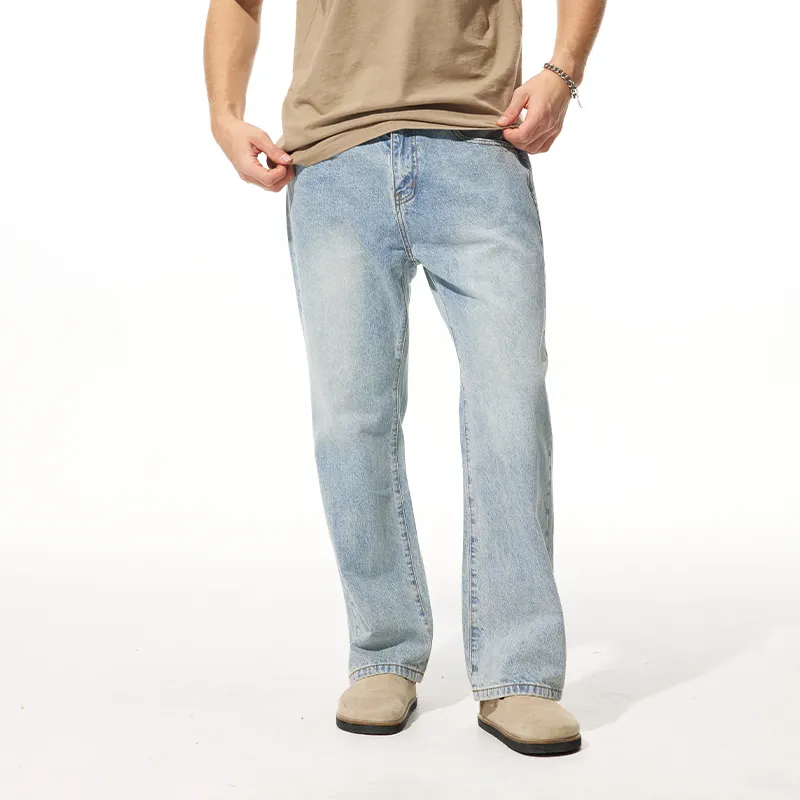 FAIRWHALE Jeans Unisex Light Blue-3