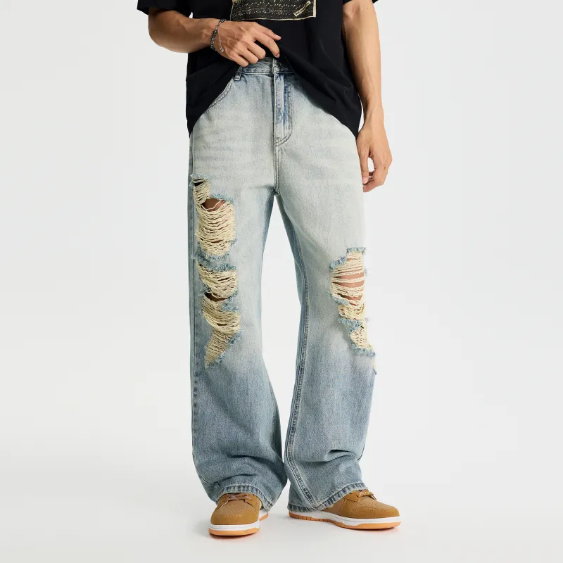 FAIRWHALE Jeans Unisex Light Blue-6