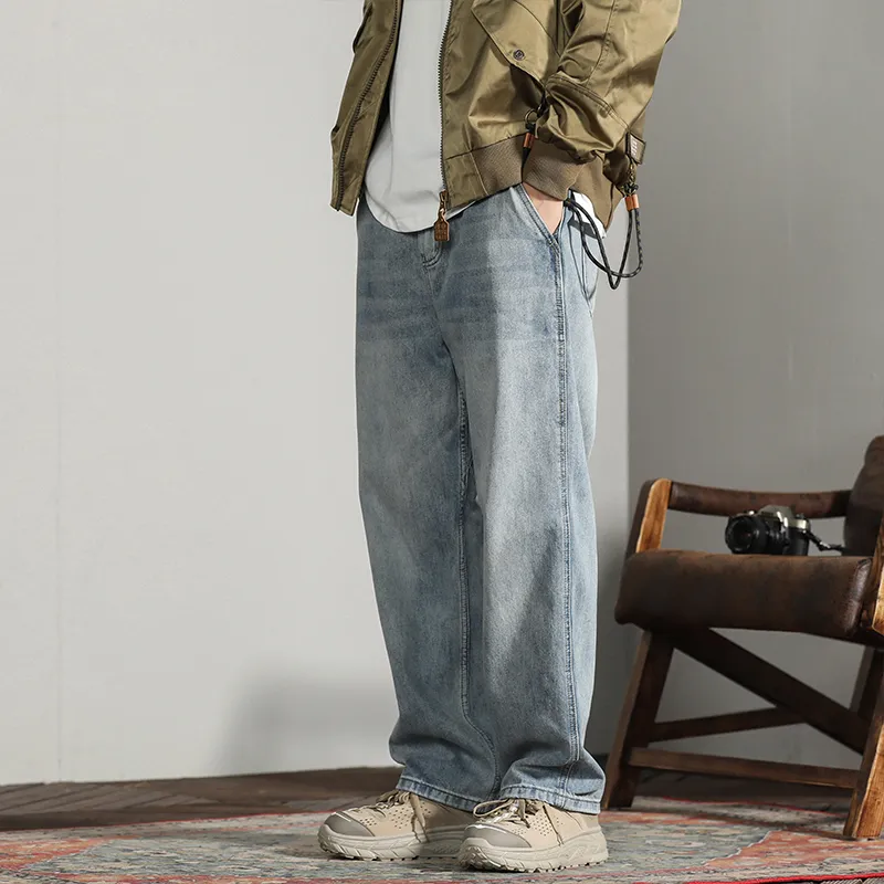 FAIRWHALE Jeans Unisex Denim Blue-4