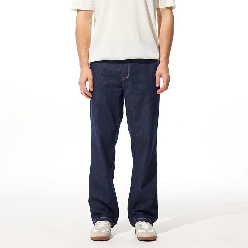 FAIRWHALE Jeans Unisex Navy Blue-5