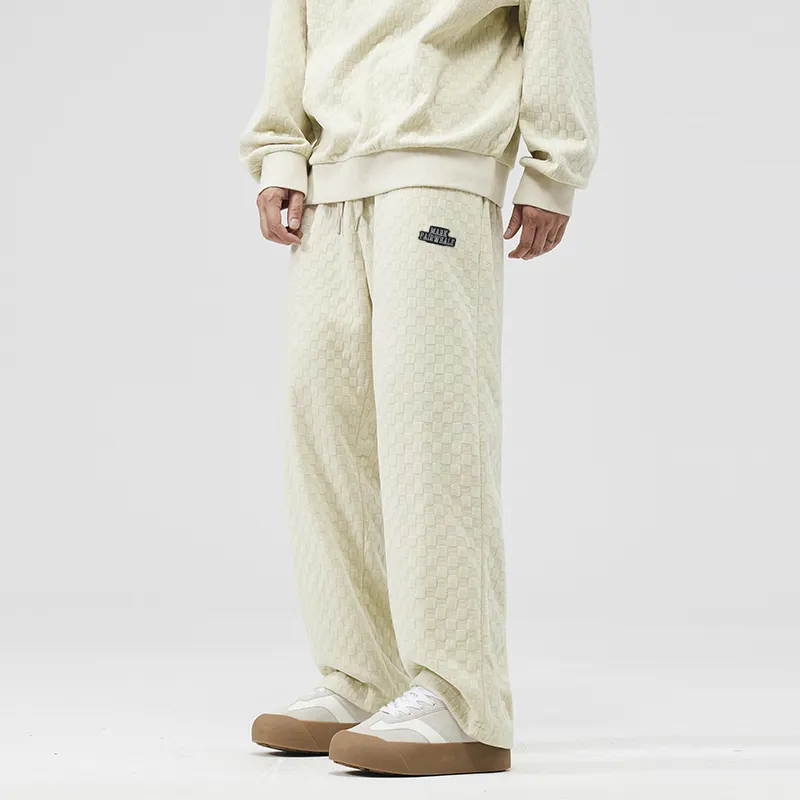 FAIRWHALE Casual Pants Unisex Khaki-4
