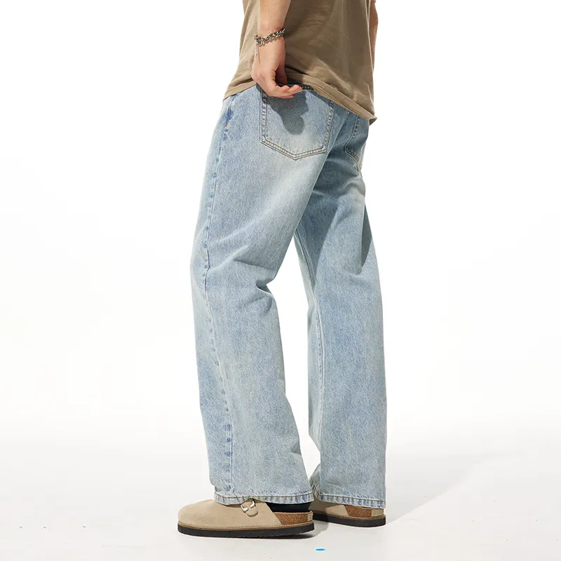 FAIRWHALE Jeans Unisex Light Blue-6