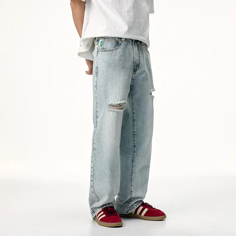 FAIRWHALE Jeans Unisex Light Blue-3